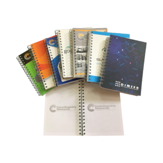 Cuaderno publicitario con diseño personalizado. Perfecto para promocionar tu marca.